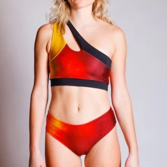 Fire Sports Bra - One Shoulder - Picture 4 of 12